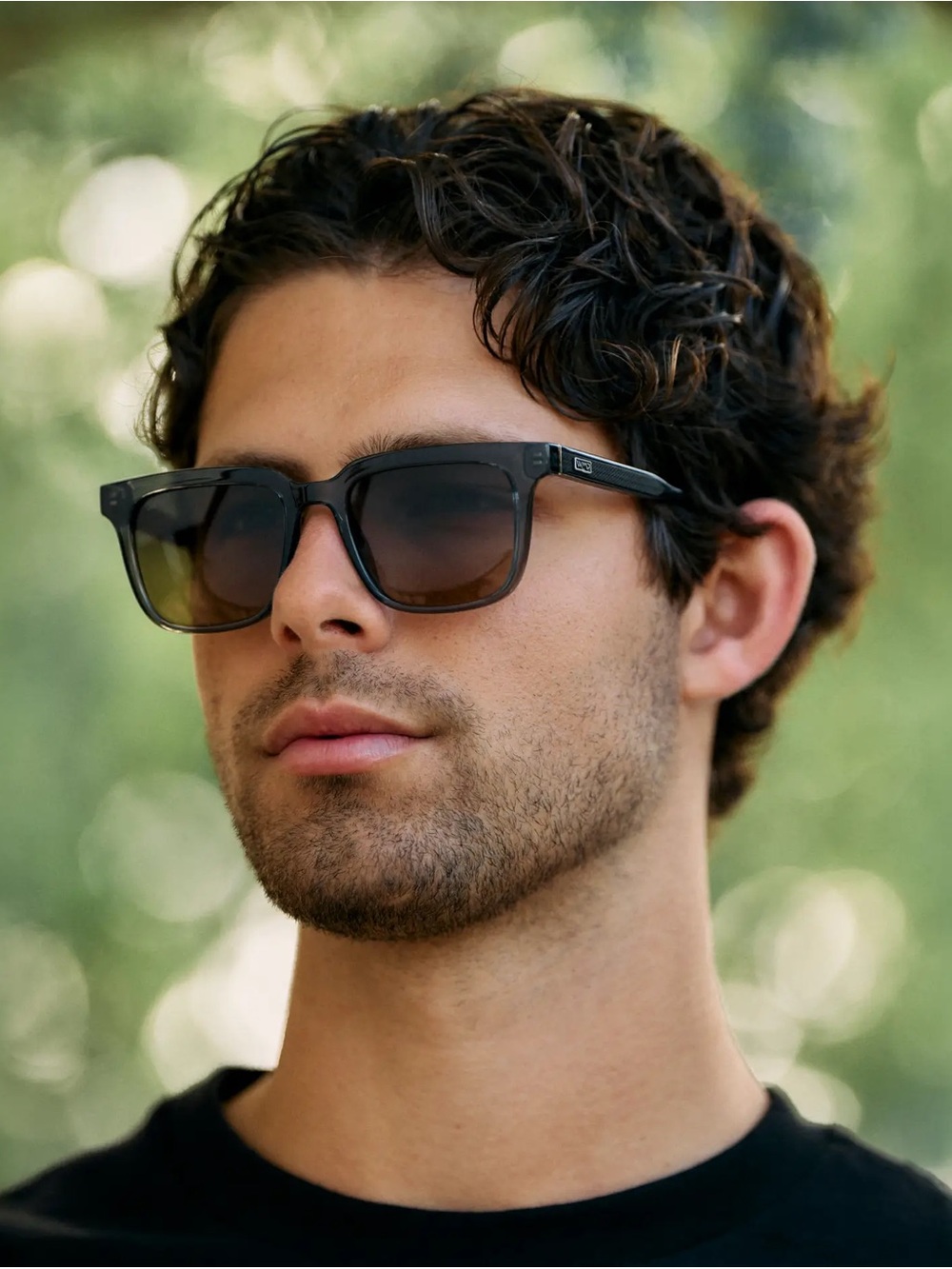 WMP Eyewear: Wilson - 51mm Square Polarized, Smoke Gradient Sunglasses- Like New